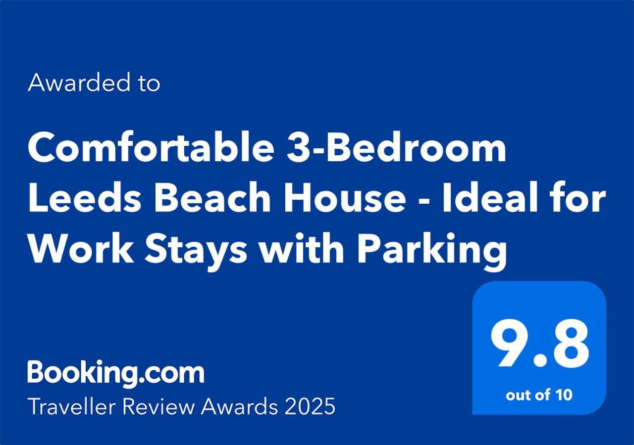 Comfortable 3 Bedrooms Leeds Beach House - Ideal For Family And Contractors - Free Parking For 2 Cars Exterior photo